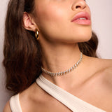 Cuban Chain Link Choker Necklace