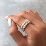 Adaya Stacking Ring - White Stone