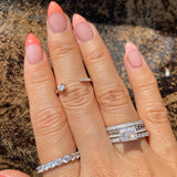 Dainty Brilliant Round Open Ring