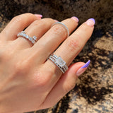 East West Radiant Pavé Ring