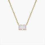 East West Radiant Pendant Necklace