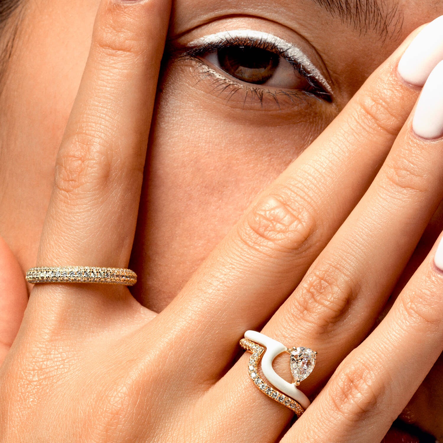 Enamel Perle Ring