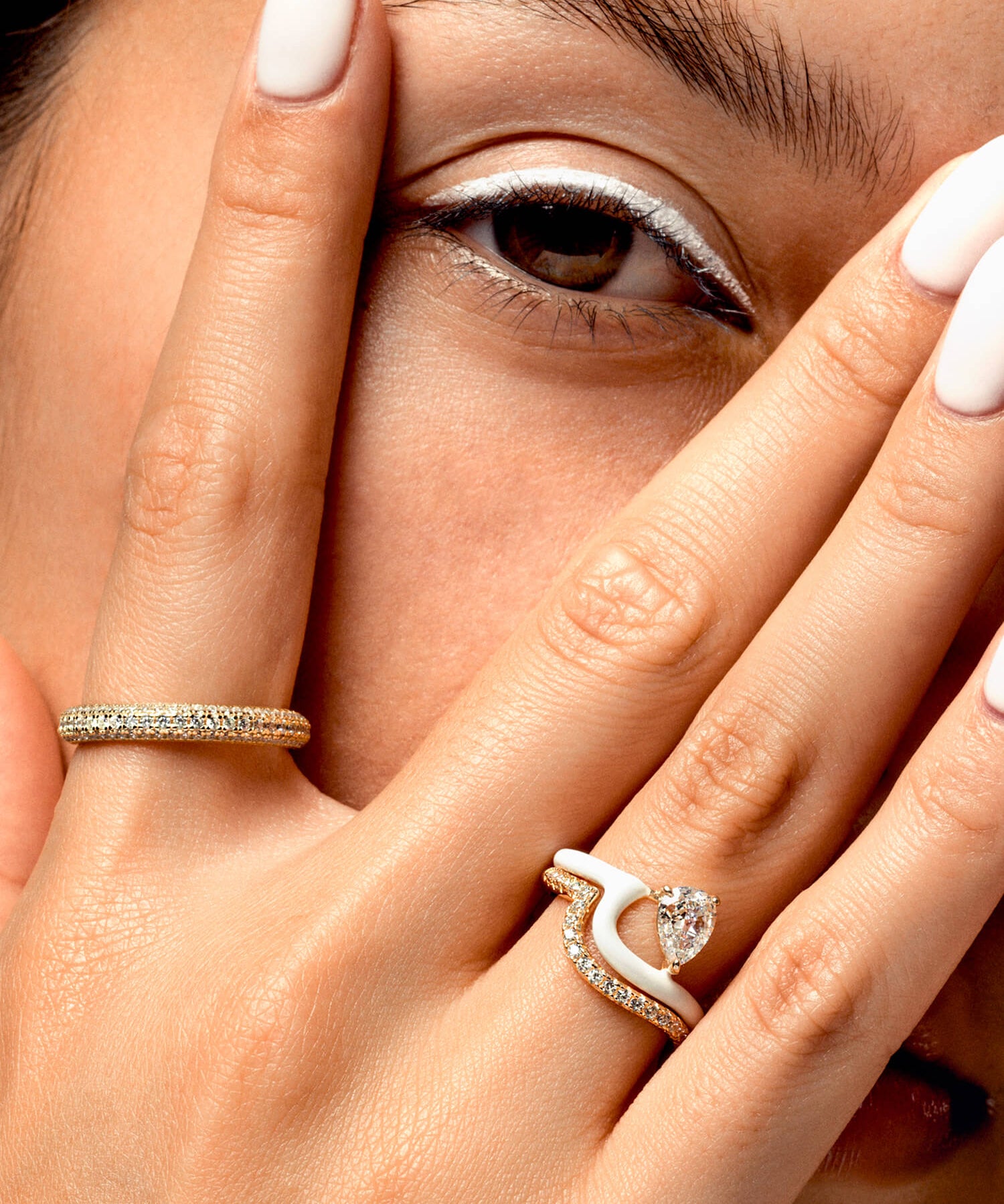 Enamel Perle Ring