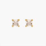 Dainty Square Stud Earrings