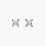 Dainty Square Stud Earrings